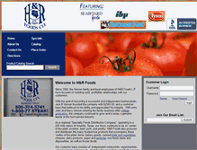 Tablet Screenshot of handrfoods.com